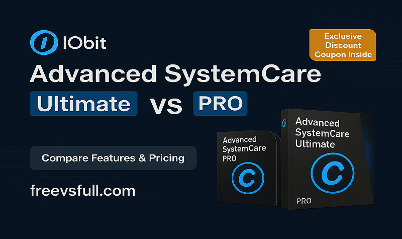 Compare Advanced SystemCare Ultimate vs PRO