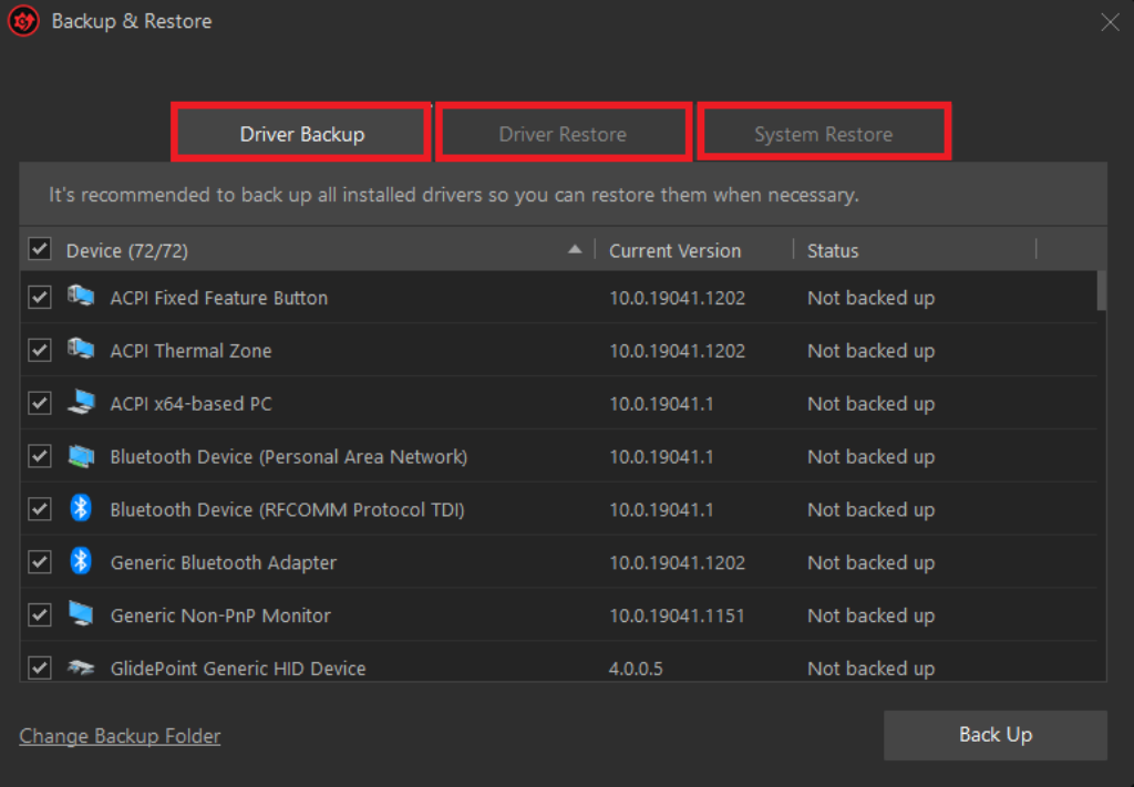 Driver Booster Pro - Driver Backup and Restore ScreenShot