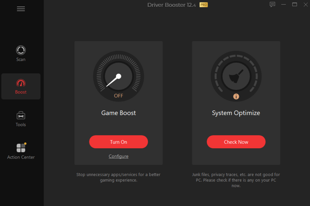 Driver Booster Pro Game Boost System Optimize