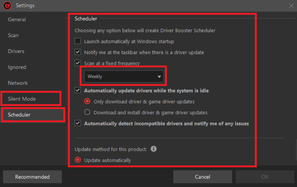Driver Booster Pro Scheduled & Silent Updates